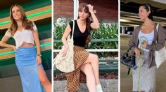 ¿Cómo combinar una falda midi? 3 looks para usarla este verano