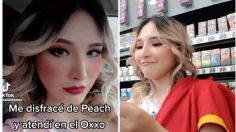 VIDEO: Cajera de Oxxo se disfraza de la Princesa Peach y la confunden con María Magdalena