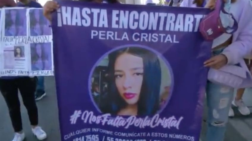 Familia y amigos de Perla Cristal bloquean Avenida Tláhuac para exigir justicia y encontrarla