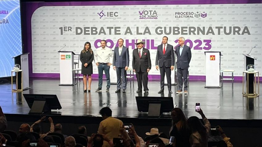 Elecciones de Coahuila 2023: candidatos a la gubernatura se confrontan en primer debate