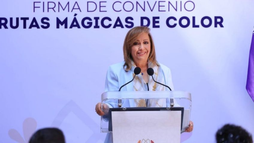 Lorena Cuéllar firma convenio para las “Rutas Mágicas de Color”