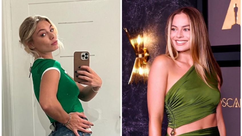 Tiktoker es la doble de Margot Robbie e internautas se vuelven locos con su parecido