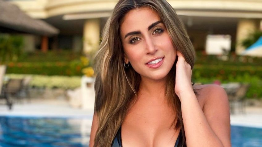 Desde Bali, Sofía Rivera Torres impone estilo en moderno trikini negro