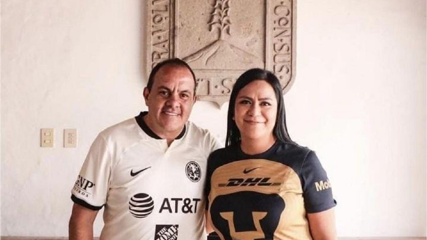 Ariadna Montiel y Cuauhtémoc Blanco apuestan sillas de ruedas en el Pumas vs América