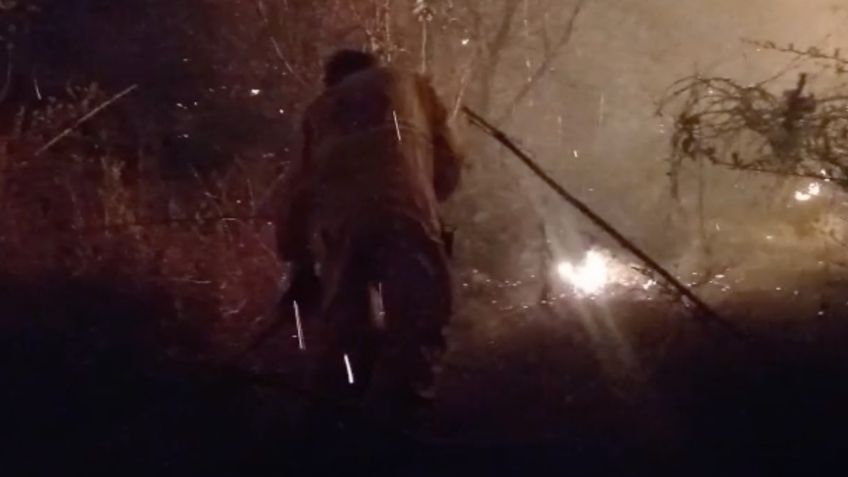 Jalisco: Autoridades de Protección Civil controlan fuerte incendio en el Cerro de Totoltepec 