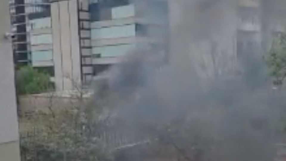 El momento fue capturado por el alumnado de dicha institución. FOTO: Captura de video