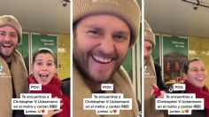 VIDEO | Christopher Uckermann se encuentra a una fan en el Metro de Suecia y se ponen a cantar "Tras de mí"