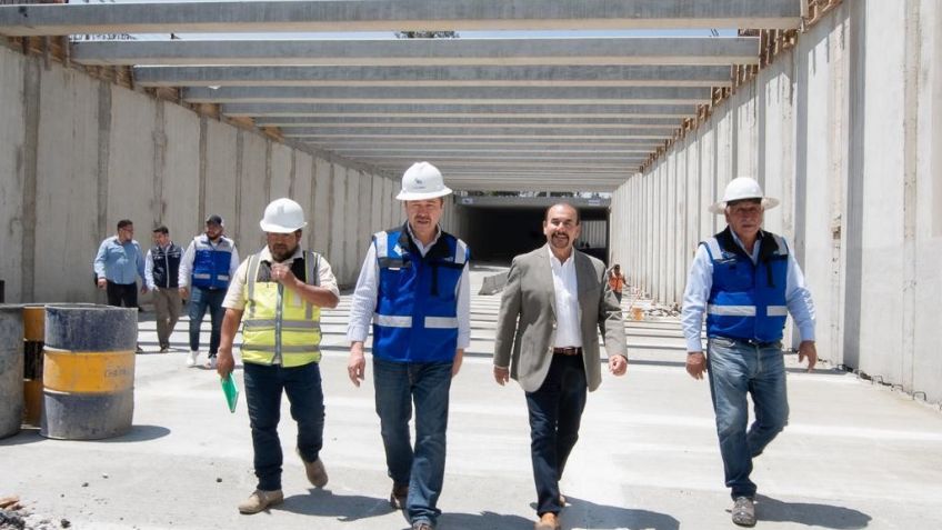 Pedro Rodríguez supervisa la obra del deprimido Chiluca