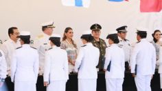 Evelyn Salgado asiste a la ceremonia por el 109 Aniversario de la Gesta Heroica del Puerto de Veracruz