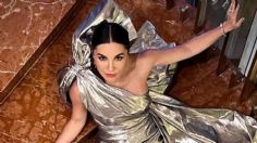 FOTOS: Martha Higareda se une al glitter trend con minivestido degradado