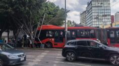 Metrobús choca contra un árbol en Insurgentes y deja varios heridos