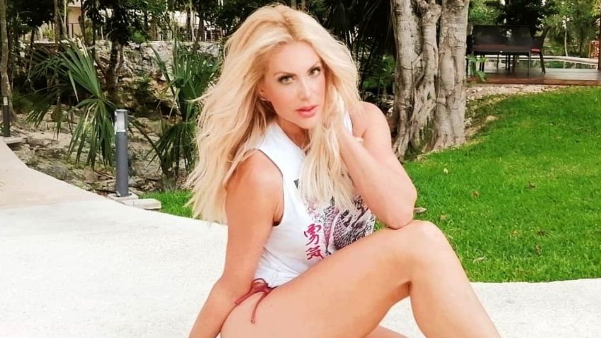 Lorena Herrera se corona como la más chic en bañador blanco