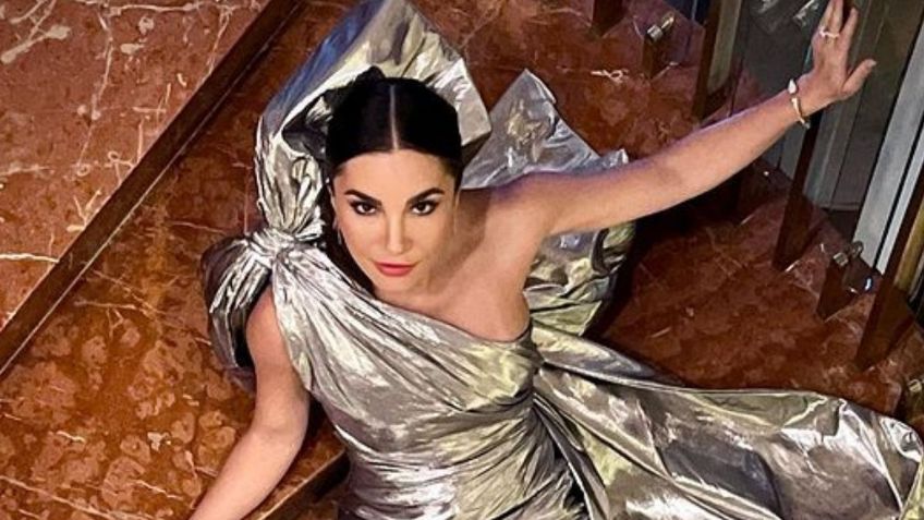 FOTOS: Martha Higareda se une al glitter trend con minivestido degradado