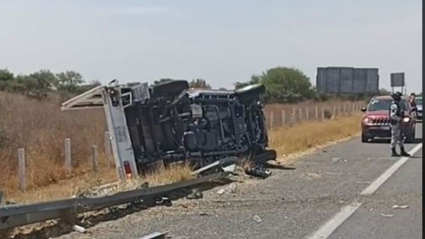 Accidente en la carretera 45 Sur deja tres personas lesionadas, una de gravedad en Aguascalientes