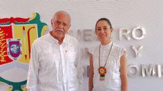 Claudia Sheinbaum es recibida por Miguel Ángel Navarro en Nayarit