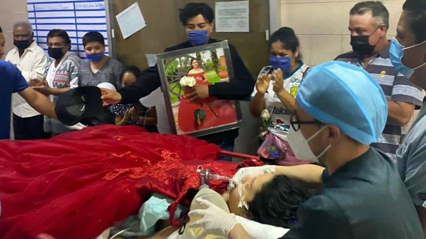 Con su vestido de 15 años, familiares y amigos despiden a joven que donó sus órganos tras muerte encefálica