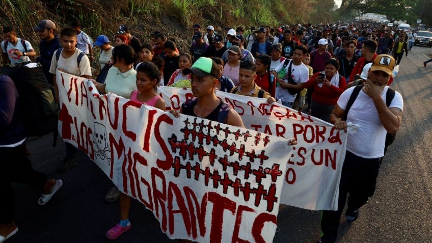 "Que desaparezcan esos calabozos": caravana migrante pide la extinción del Inami