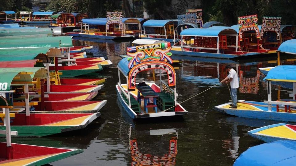 Trajineras en Xochimilco