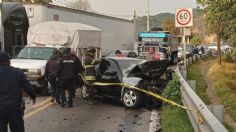 Mortal accidente en la Naucalpan-Toluca: muere prensado el conductor de un auto