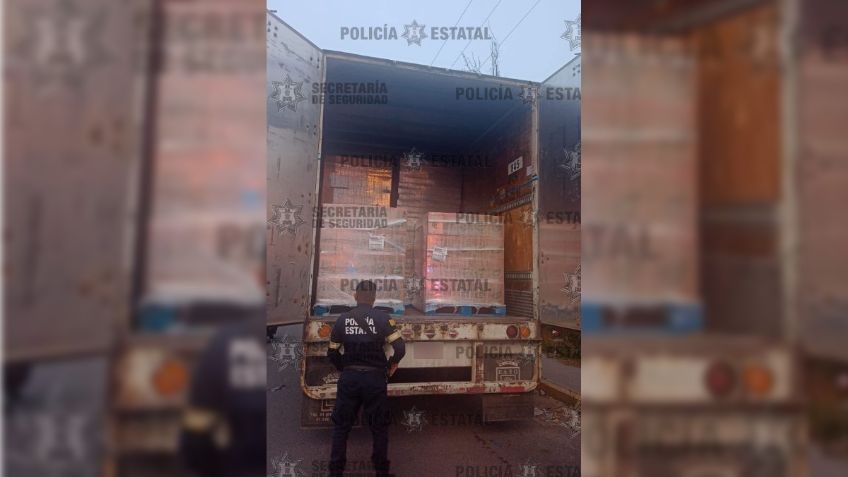 Recuperan en Chalco unidad robada con carga millonaria