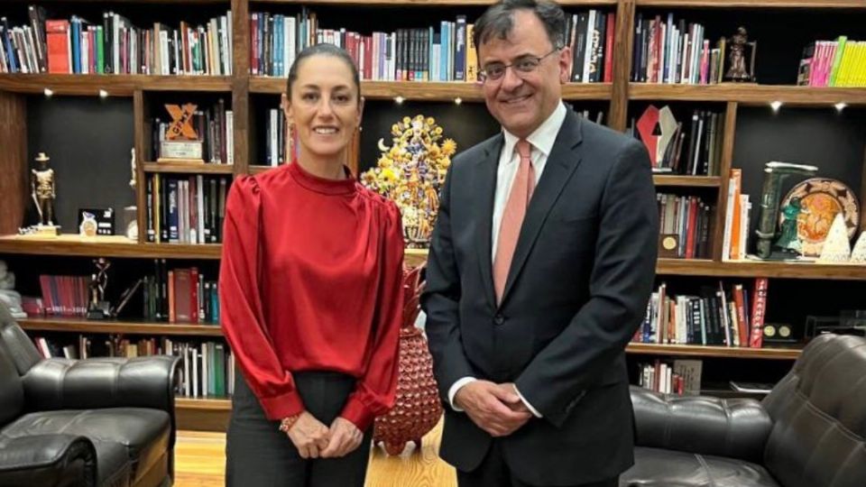 Claudia Sheinbaum en reunión con Karan Bhatia