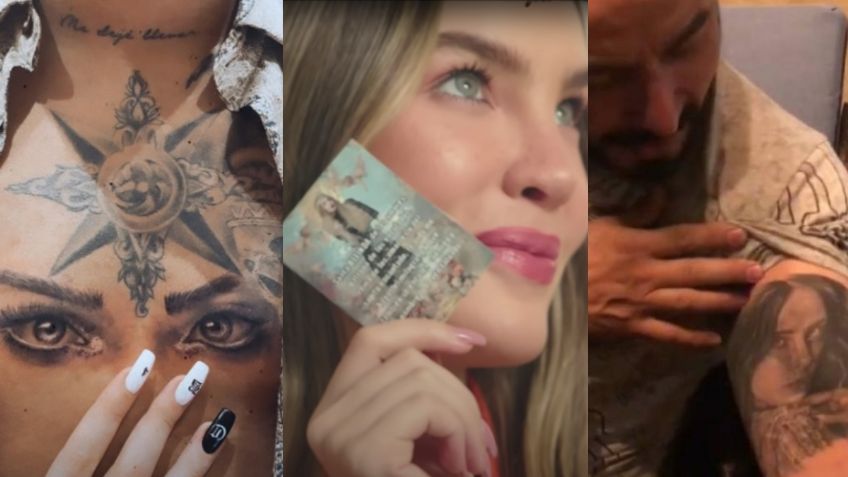 Belinda carga siempre con su oración y esto dice de los tatuajes que sus exnovios se hicieron de ella