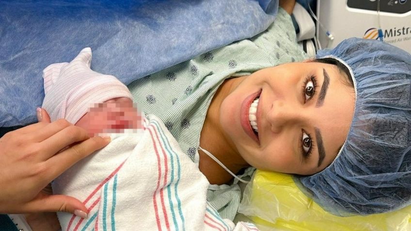 ¡Ya nació María! Geraldine Ponce presume con foto el nacimiento de su primera hija