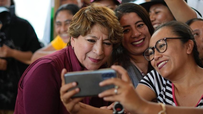 Delfina Gómez promete mejora de caminos en el sur del Edomex