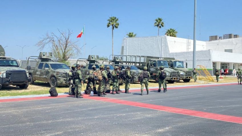 Arriban unidades de refuerzo de la Sedena a Nuevo Laredo, Tamaulipas