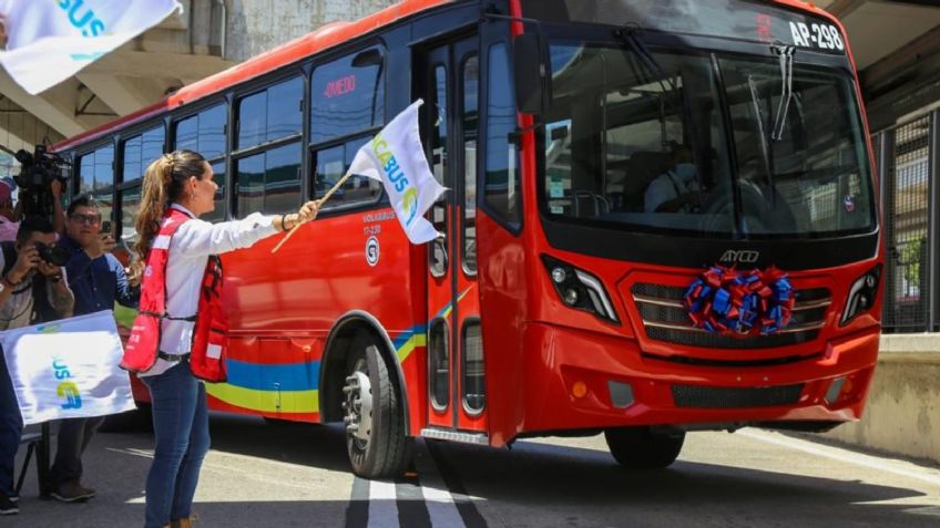 Evelyn Salgado da banderazo a la incorporación de 25 unidades al SIT Acabús