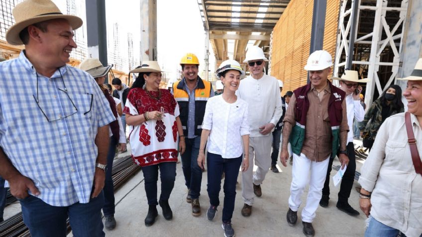 Claudia Sheinbaum supervisa los avances de la Cineteca Nacional de Chapultepec