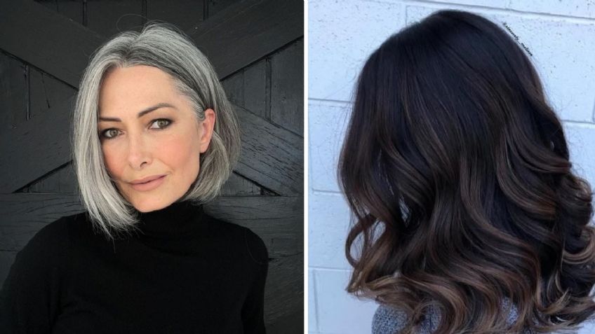 ¡Olvídate de las canas!, las mechas dark balayage te ayudarán a ocultarlas