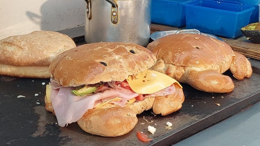 FOTOS | ¡Te va a morder! Local de Tampico ofrece tortas en forma de jaiba en Tamaulipas