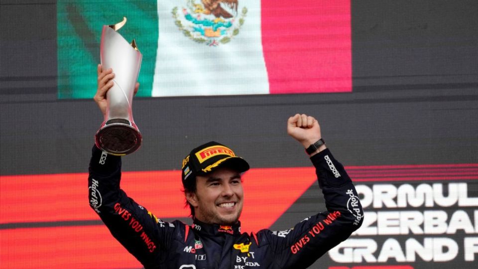 El piloto mexicano de Red Bull Racing, Sergio Pérez.