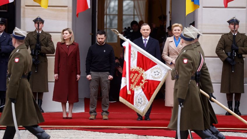 Volodimir Zelenski realiza una visita de estado a Polonia