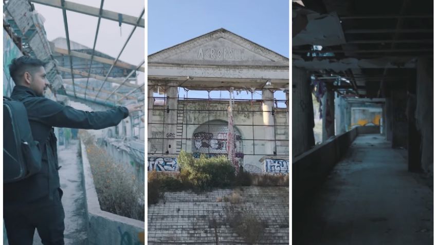 VIDEO: grietas, basura, charcos y sin techo, así luce La Acrópolis, el centro comercial abandonado en Edomex