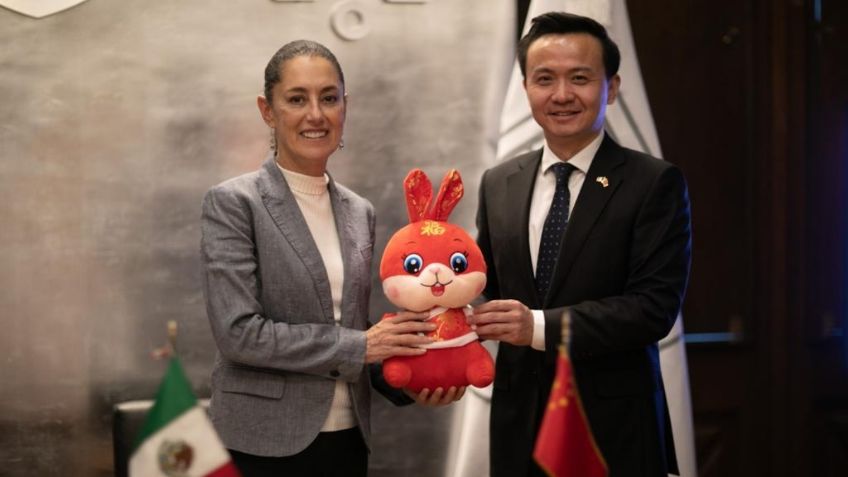 Claudia Sheinbaum y el embajador de China en México refrendan fortalecimiento de relación comercial