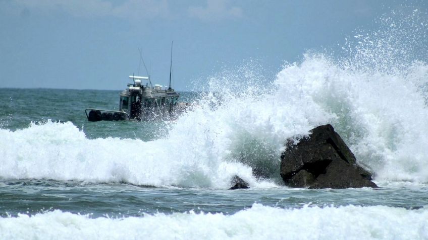 Playas chiapanecas presentan oleaje peligroso para la gente por contaminación