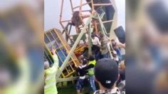 VIDEO | Pánico en Colombia: colapso de juego mecánico deja varios niños heridos