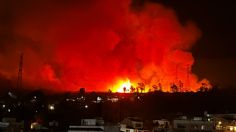 VIDEO | Fuerte incendio en Naucalpan: llamas consumen pastizales, a un lado de la autopista Chamapa