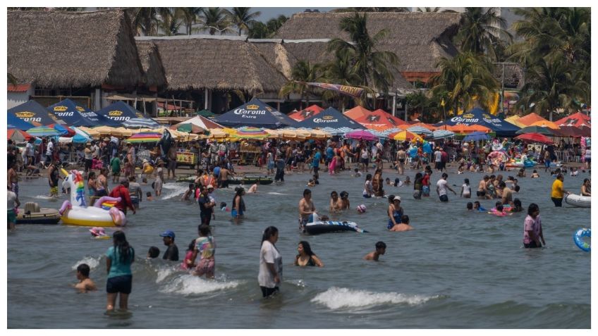 Abarrotan playas en Semana Santa, pese a violencia