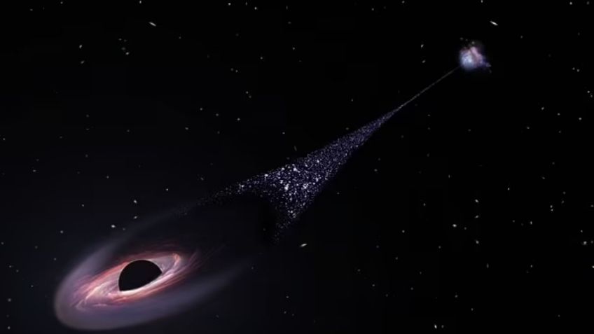 NASA advierte sobre un peligroso agujero negro supermasivo que atraviesa el Universo