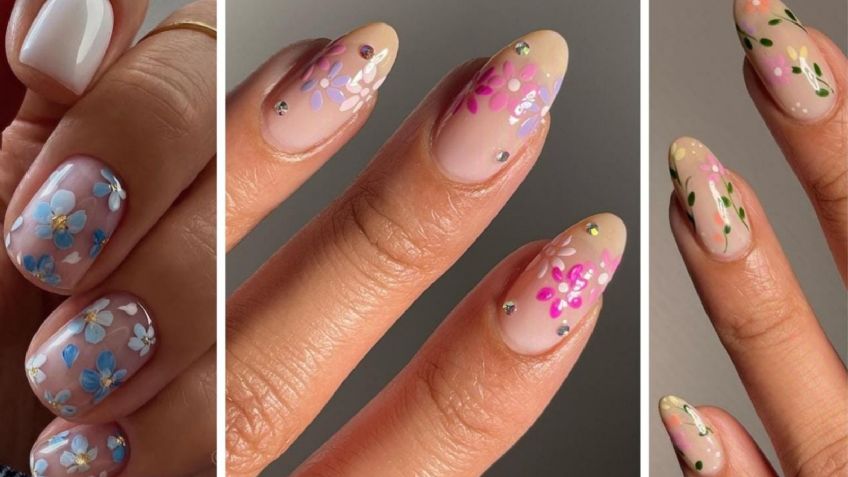 Uñas con flores: 5 diseños que debes llevar en tu manicura esta primavera