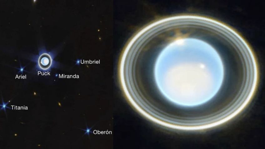 FOTOS: así lucen los anillos de Urano en la imagen más impresionante del telescopio Webb