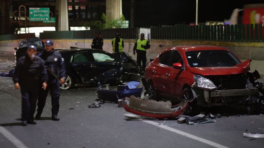 Choque múltiple en Periférico Norte deja al menos 4 muertos y 2 lesionados