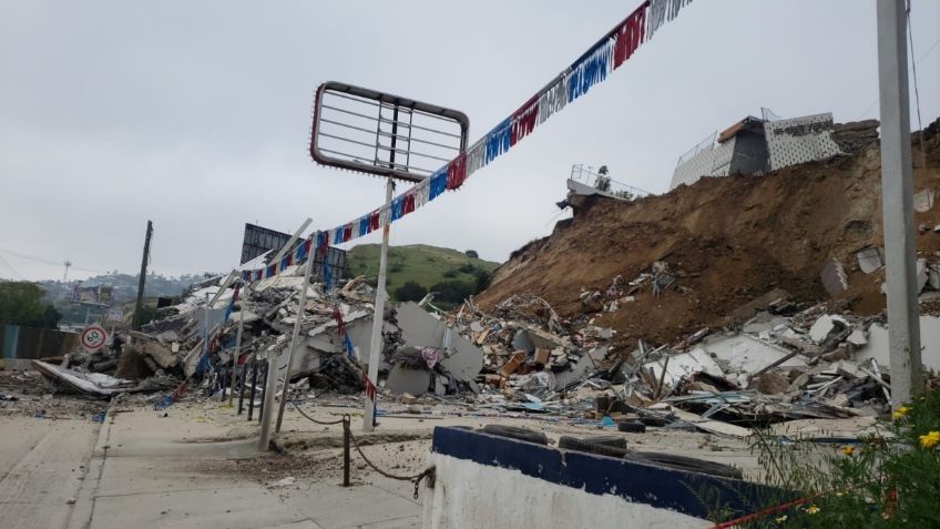 Baja California: colapsa el segundo edificio del fraccionamiento La Sierra en Tijuana