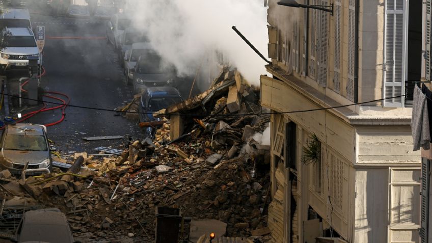 Las impactantes imágenes del derrumbe de un edificio en Francia que dejó 8 desaparecidos