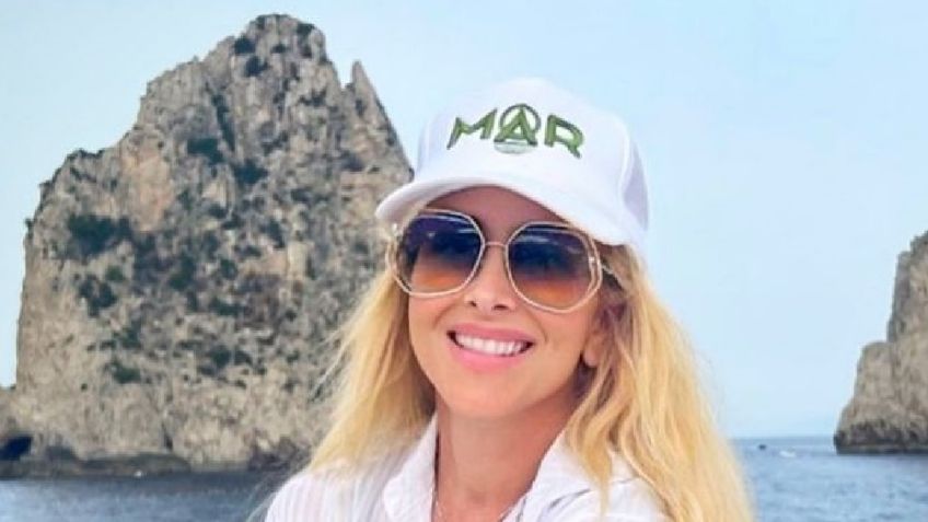 Desde la playa, la esposa de Marco Antonio Solís demuestra el color de minivestido ideal para la primavera