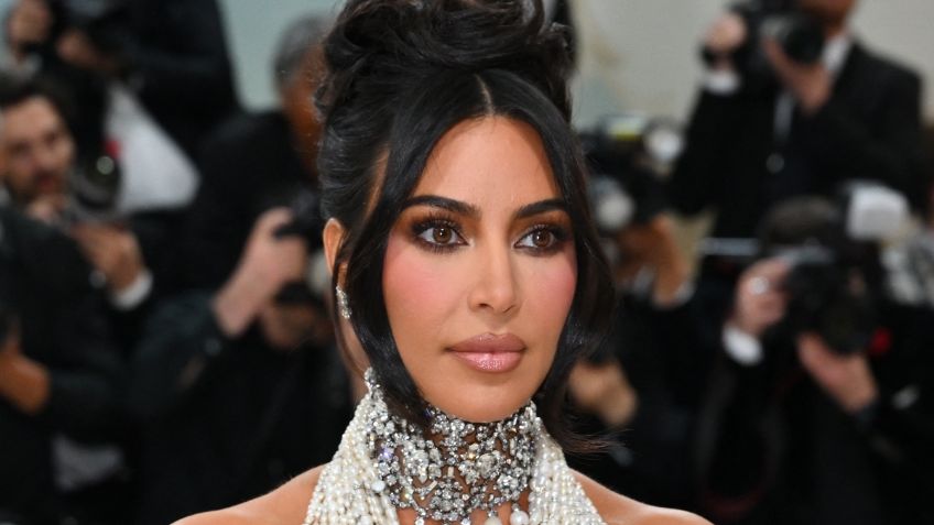 MET Gala 2023: Kim Kardashian desfila con vestido de perlas en medio de la polémica por su invitación