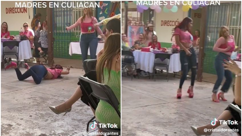 VIDEO ¿Y cómo son los festivales escolares del Día de la Madre en Culiacán?: mamás perrean hasta el piso y se vuelven virales